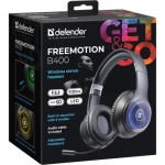 Огляд Навушники Defender FreeMotion B400 LED Bluetooth Black (63400): характеристики, відгуки, ціни.