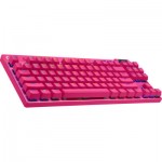 Огляд Клавіатура Logitech G PRO X TKL Lightspeed Tactile USB UA Magenta (920-012159): характеристики, відгуки, ціни.