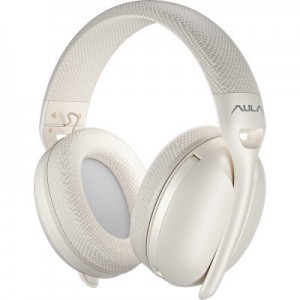 Навушники Aula S6 - 3 in 1 Wired/2.4G Wireless/Bluetooth Milk Tea (6948391235578)