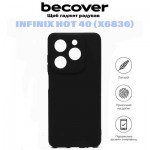 Огляд Чохол до мобільного телефона BeCover Infinix Hot 40 (X6836) Black (710880): характеристики, відгуки, ціни.