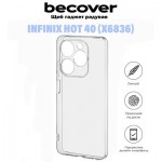 Огляд Чохол до мобільного телефона BeCover Infinix Hot 40 (X6836) Transparancy (710881): характеристики, відгуки, ціни.