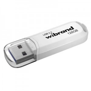 Огляд USB флеш накопичувач Wibrand 128GB Marten White USB 3.2 Gen 1 (USB 3.0) (WI3.2/MA128P10W): характеристики, відгуки, ціни.