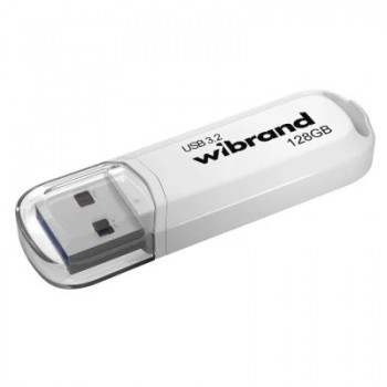 USB флеш накопичувач Wibrand 128GB Marten White USB 3.2 Gen 1 (USB 3.0) (WI3.2/MA128P10W)
