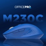 Огляд Мишка OfficePro M230C Silent Click Wireless/Bluetooth Blue (M230С): характеристики, відгуки, ціни.