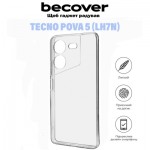 Огляд Чохол до мобільного телефона BeCover Tecno POVA 5 (LH7n) Transparancy (710908): характеристики, відгуки, ціни.