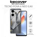 Огляд Чохол до мобільного телефона BeCover Tecno POVA 6 Neo (LI6) Transparancy (711762): характеристики, відгуки, ціни.