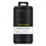 Огляд Чохол до мобільного телефона Harder Carbon Pattern Apple iPhone 14 Pro Black (ARM76779): характеристики, відгуки, ціни.