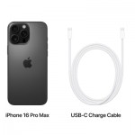 Огляд Мобільний телефон Apple iPhone 16 Pro Max 256GB Black Titanium (MYWV3): характеристики, відгуки, ціни.