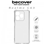 Огляд Чохол до мобільного телефона BeCover Anti-Shock Realme C63 Clear (712225): характеристики, відгуки, ціни.