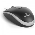 Огляд Мишка REAL-EL RM-215 USB Black/Gray (EL123200037): характеристики, відгуки, ціни.