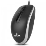 Огляд Мишка REAL-EL RM-215 USB Black/Gray (EL123200037): характеристики, відгуки, ціни.