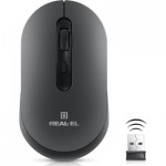 Огляд Мишка REAL-EL RM-470W Wireless/Bluetooth Dark Gray (EL123200049): характеристики, відгуки, ціни.