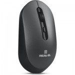 Огляд Мишка REAL-EL RM-470W Wireless/Bluetooth Dark Gray (EL123200049): характеристики, відгуки, ціни.