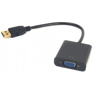 Огляд Перехідник USB 3.0 M to VGA F PowerPlant (CA910380): характеристики, відгуки, ціни.