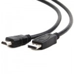 Огляд Кабель мультимедійний Display Port to HDMI 3.0m Cablexpert (CC-DP-HDMI-3M): характеристики, відгуки, ціни.