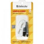 Огляд Дата кабель USB10-03BP USB - Micro USB/Lightning, white, 1m Defender (87493): характеристики, відгуки, ціни.