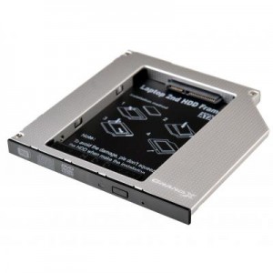 Огляд Фрейм-перехідник Grand-X HDD 2.5'' to notebook 9.5 mm ODD SATA/mSATA (HDC-24N): характеристики, відгуки, ціни.