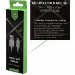 Огляд Дата кабель USB 2.0 AM to Micro 5P 1m LED silver Vinga (VCPDCMLED1S): характеристики, відгуки, ціни.