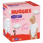 Огляд Підгузок Huggies Pants 6 (15-25 кг) для дівчаток 60 шт (5029053564135): характеристики, відгуки, ціни.