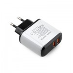 Огляд Зарядний пристрій Vinga 2 Port QC3.0 Display Wall Charger (VWCQAADW): характеристики, відгуки, ціни.