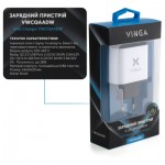 Огляд Зарядний пристрій Vinga 2 Port QC3.0 Display Wall Charger (VWCQAADW): характеристики, відгуки, ціни.