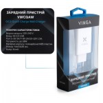 Огляд Зарядний пристрій Vinga QC3.0 Quick Wall Charger 1xUSB 18W Max (VWCQAW): характеристики, відгуки, ціни.