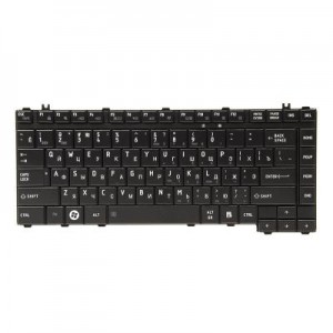 Клавіатура ноутбука PowerPlant TOSHIBA Satellite A200, A300 черный, черный фрейм (KB310296)