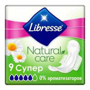 Огляд Гігієнічні прокладки Libresse Natural Care Ultra Clip Super 9 шт (7322540523744): характеристики, відгуки, ціни.