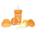 Огляд Пляшечка для годування Twistshake антиколькова 180 мл, помаранчева (24848): характеристики, відгуки, ціни.