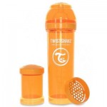 Огляд Пляшечка для годування Twistshake антиколькова 330 мл, помаранчева (24860): характеристики, відгуки, ціни.