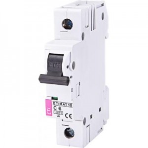 Огляд Автоматичний вимикач ETI ETIMAT 10 1p C 6А (10 kA): характеристики, відгуки, ціни.