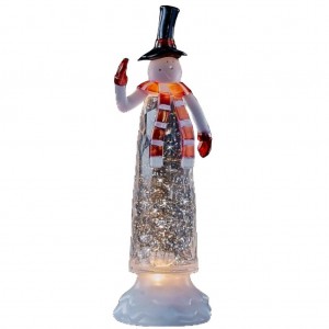 Огляд Новорічна фігурка Luca Lighting Сніговічок 12x9x27 см (8718861490374YELLOW): характеристики, відгуки, ціни.