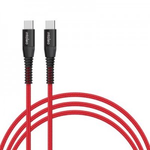 Дата кабель USB Type-C to Type-C 18W 1,2m CBRNYTT1 red Intaleo (1283126504112)
