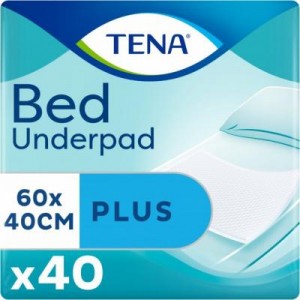 Огляд Пелюшки для малюків Tena Bed Plus 40x60 см 40 шт (7322540728859): характеристики, відгуки, ціни.