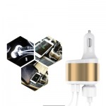 Огляд Зарядний пристрій XoKo CC-303 2 USB 2.1A Gold / White (CC-303-GDWH): характеристики, відгуки, ціни.