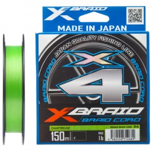 Огляд Шнур YGK X-Braid Braid Cord X4 150m 2.0/0.235mm 30lb/13.5kg (5545.03.16): характеристики, відгуки, ціни.