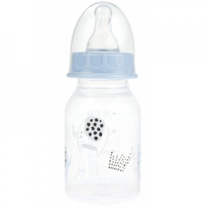 Пляшечка для годування Baby-Nova Декор 120 мл Блакитна (3960068)