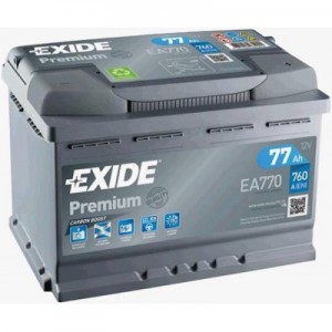 Огляд Автомобільний акумулятор EXIDE PREMIUM 77A (EA770): характеристики, відгуки, ціни.
