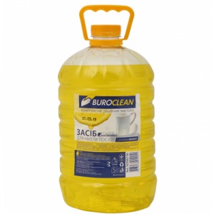 Огляд Засіб для ручного миття посуду Buroclean EuroStandart лимон 5 л (4823078912251): характеристики, відгуки, ціни.