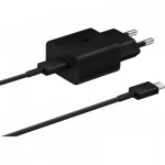 Огляд Зарядний пристрій Samsung 15W Power Adapter (w C to C Cable) Black (EP-T1510XBEGRU): характеристики, відгуки, ціни.