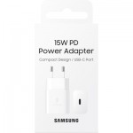 Огляд Зарядний пристрій Samsung 15W Power Adapter (w/o cable) White (EP-T1510NWEGRU): характеристики, відгуки, ціни.