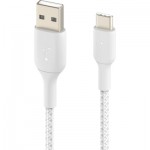 Огляд Дата кабель USB 2.0 AM to Type-C 1.0m BRAIDED white Belkin (CAB002BT1MWH): характеристики, відгуки, ціни.
