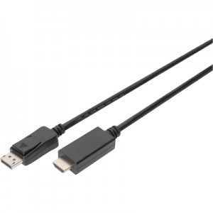 Кабель мультимедійний DisplayPort to HDMA 2.0m UHD 4K, M/M type A Digitus (AK-340303-020-S)