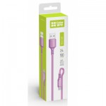 Огляд Дата кабель USB 2.0 AM to Micro 5P 1.0m soft silicone violet ColorWay (CW-CBUM044-PU): характеристики, відгуки, ціни.