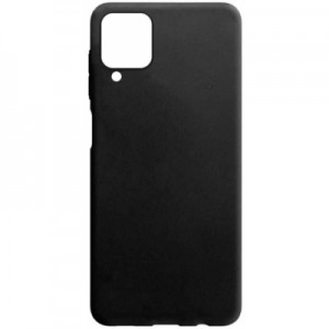 Чохол до мобільного телефона Drobak Liquid Silicon Case для Samsung Galaxy A12 Black (707011)