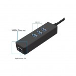 Огляд Перехідник Dynamode USB 3.0 Type-A - RJ45 Gigabit Lan, 3*USB 3.0 (USB3.0-Type-A-RJ45-HUB3): характеристики, відгуки, ціни.