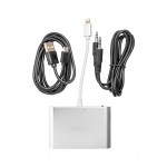 Огляд Перехідник Lightning (M) to HDMI, VGA, 3.5mм (F) PowerPlant (CA911929): характеристики, відгуки, ціни.