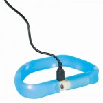 Огляд Нашийник для тварин Trixie світиться з USB M-L 50 см/30 мм синій (4053032126718): характеристики, відгуки, ціни.