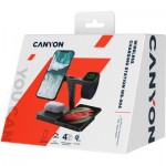 Огляд Зарядний пристрій Canyon WS-404 4in1 Wireless charger (CNS-WCS404B): характеристики, відгуки, ціни.