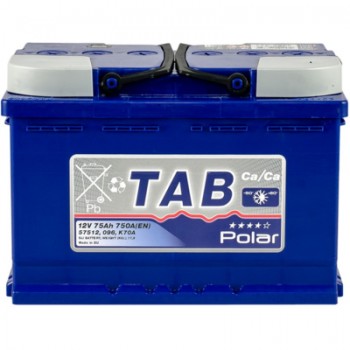 Автомобільний акумулятор TAB 75 Ah/12V Polar Blue Euro (121 075)